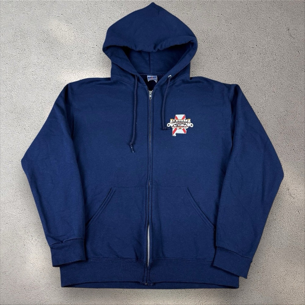 Vintage 90s Alabama Band Hoodie Medium Full Zip Jerzees‎
